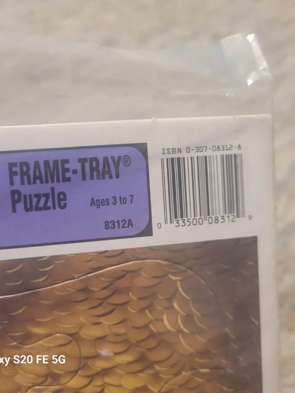 Vintage Disney Aladdin Frame Puzzle